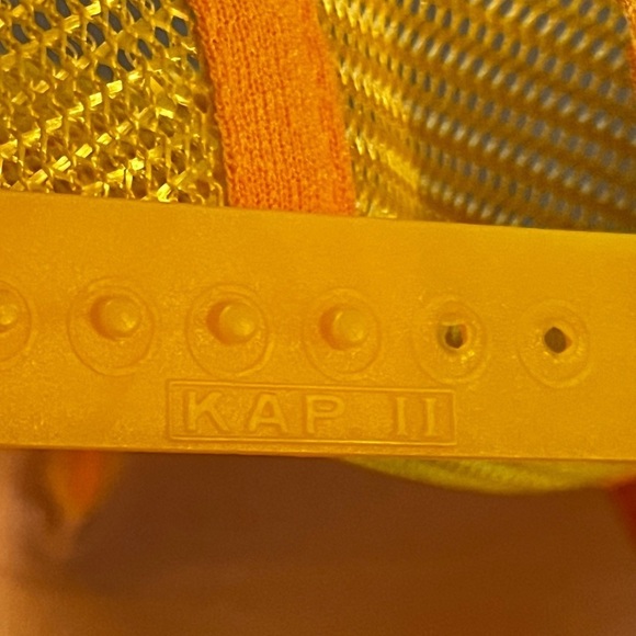 Y2K Vintage Flower Time Snap Back Trucker Hat KAP II Yellow Green Sunflower - Picture 7 of 9